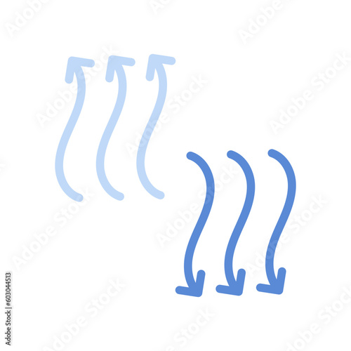 moisture evaporation process of coating, icon, drying paint or varnish surface, steam or gas arrows, thin line symbol on white background - editable stroke vector illustration