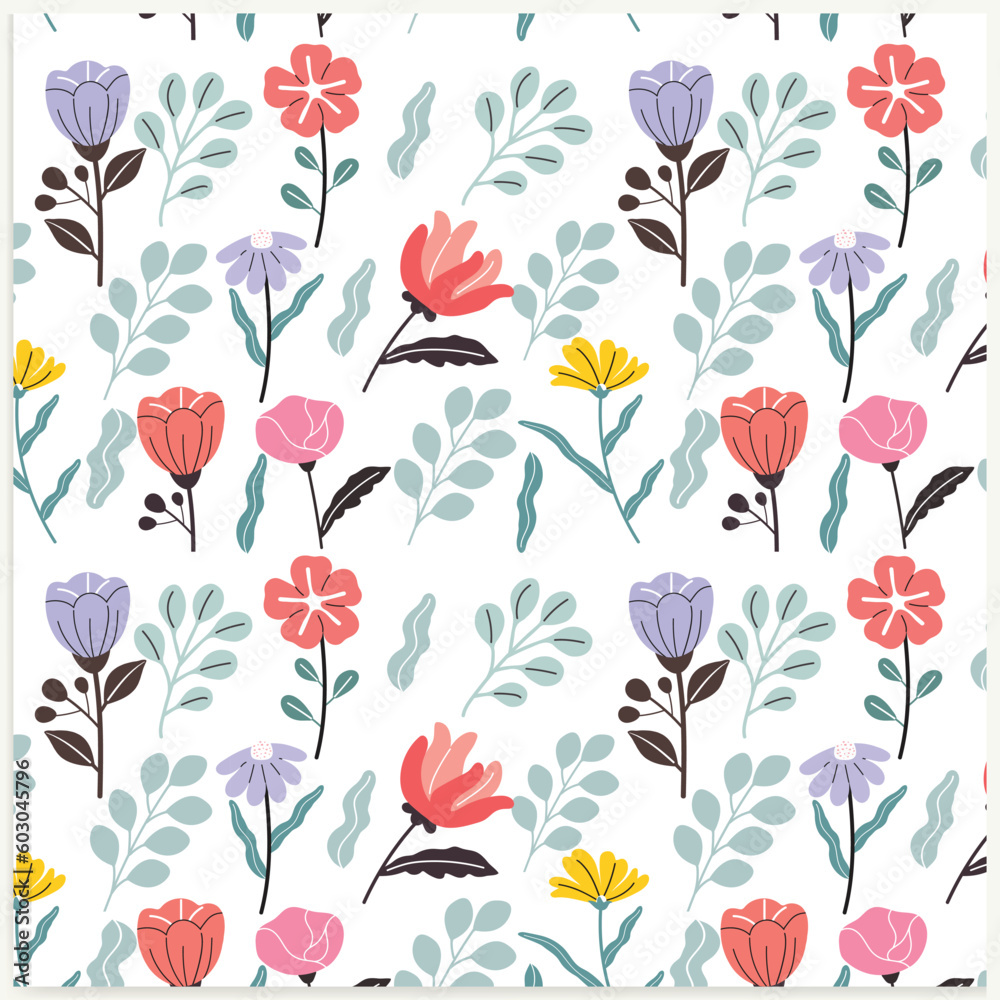 Cute floral pattern in the small flowers. Seamless vector texture. Elegant template for fashion prints. White background. Cute floral pattern in the small flowers. Seamless vector texture. Elegant template for fashion prints. White background.