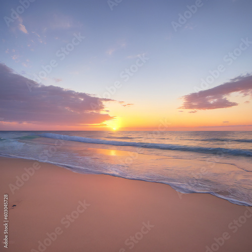 sunset on the beach © darklanser