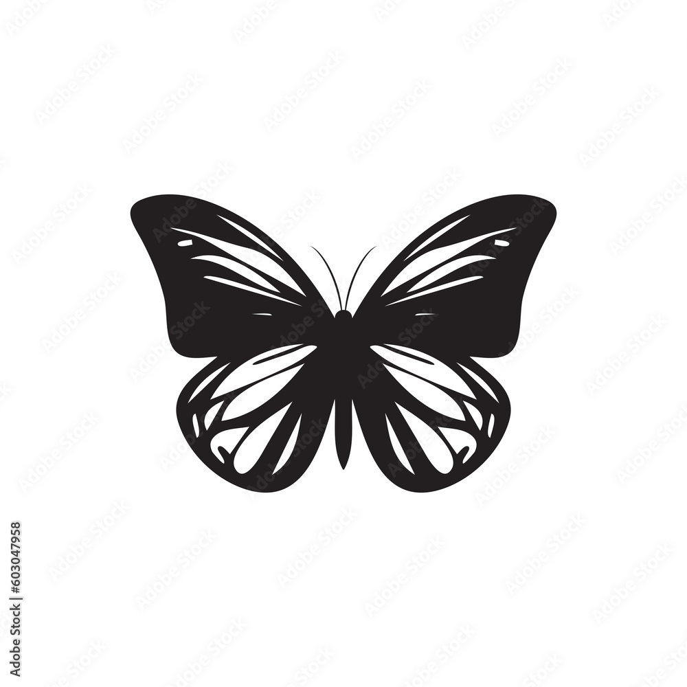 Butterfly Icon, Moth Symbol, Insect Silhouette, Butterflies Pictogram, Butterfly Vector Illustration Butterfly Icon, Moth Symbol, Insect Silhouette, Butterflies Pictogram, Butterfly Vector Illustration