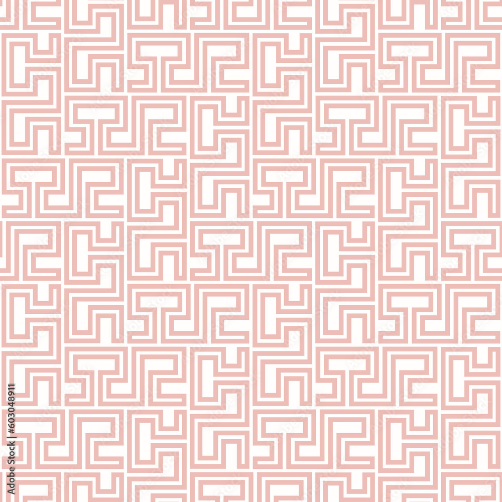 Seamless background for your designs. Modern ornament. Geometric abstract pink pattern
