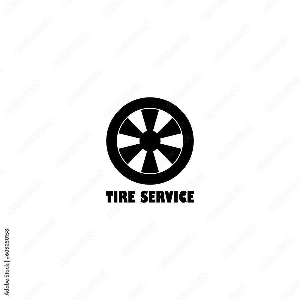 Tire service icon isolated on white background Tire service icon isolated on white background