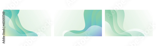 Collection fluid liquid poster and geometric background of dynamic shapes. Wallpaper gradient with liquid shape. Illustration colorful template banner with soft curve and wave