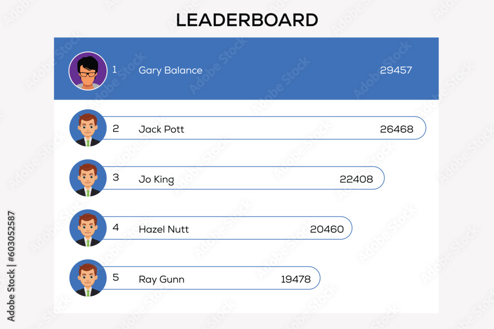 vector leaderboard with abstract background vector leaderboard with abstract background