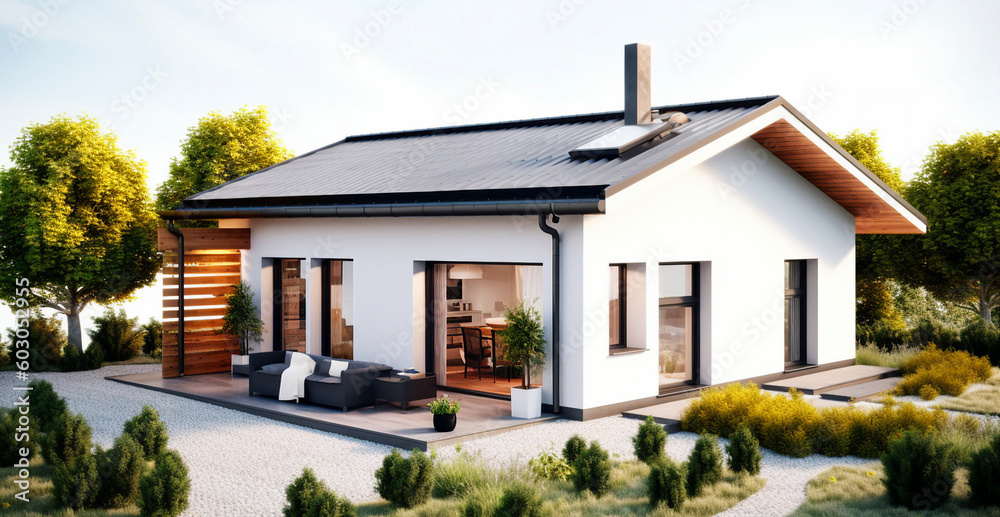 3d Render of an individual house 3d Render of an individual house