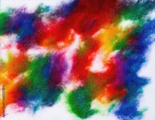 Colored dust. Created by a stable diffusion neural network.