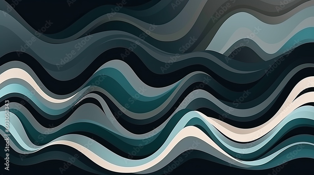Decorative waves, inconspicuous header with elegant abstract, background pattern, generative ai Decorative waves, inconspicuous header with elegant abstract, background pattern, generative ai