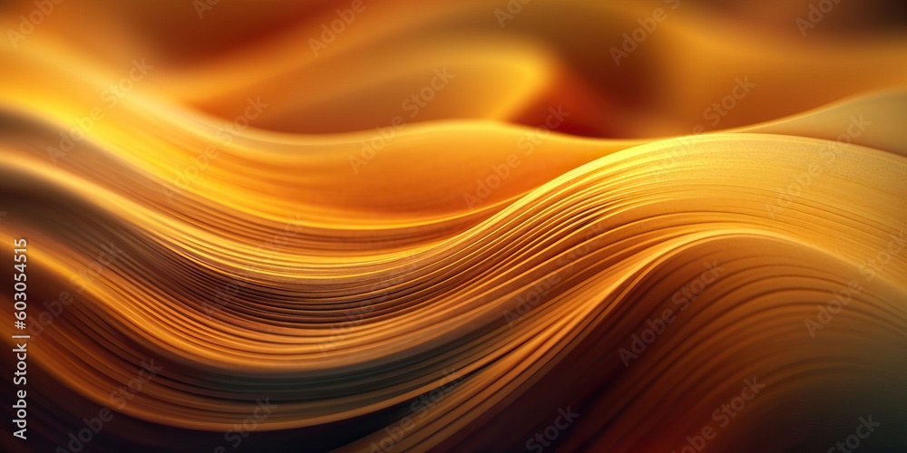 Golden swirling fluid background with a bright energy, geneative ai Golden swirling fluid background with a bright energy, geneative ai