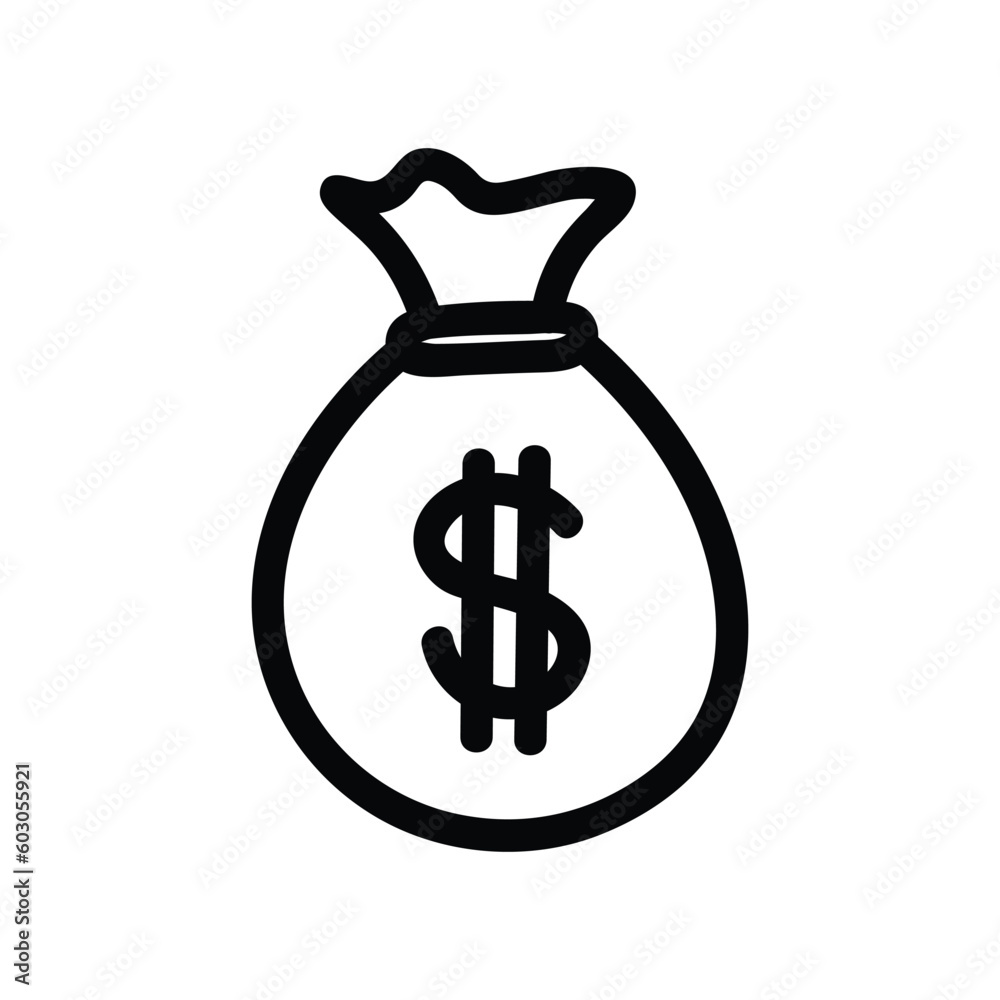 business and finance simple hand drawn stroke icon business and finance simple hand drawn stroke icon