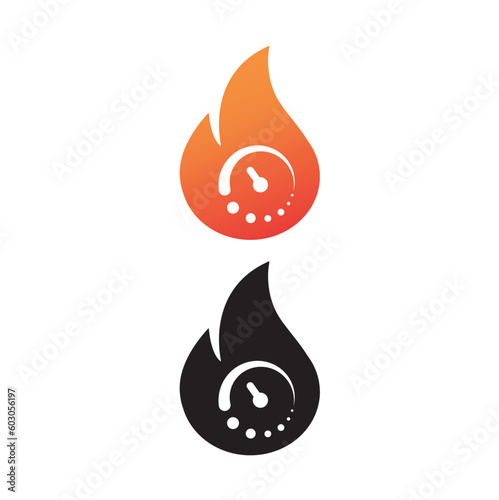 Kcal icon - kilocalorie symbolic emblem, vector, sign.