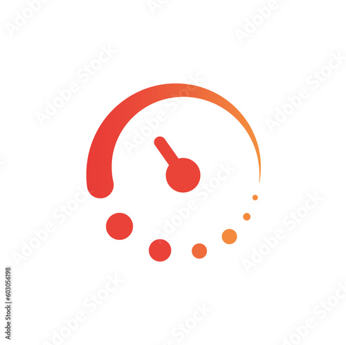 Speedometer icon vector, fat burning icon, vector.