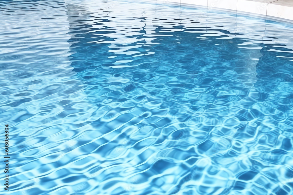 Fototapeta premium rough light swimming pool background. generative AI