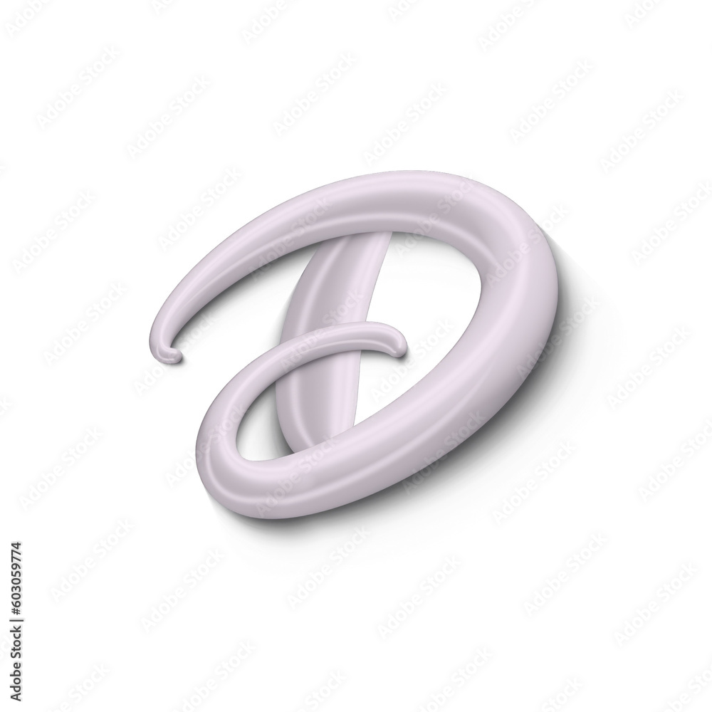3d handwritten calligraphic letter D isolated transparent png. Type for card, poster, banner, wedding or Birthday 3d handwritten calligraphic letter D isolated transparent png. Type for card, poster, banner, wedding or Birthday
