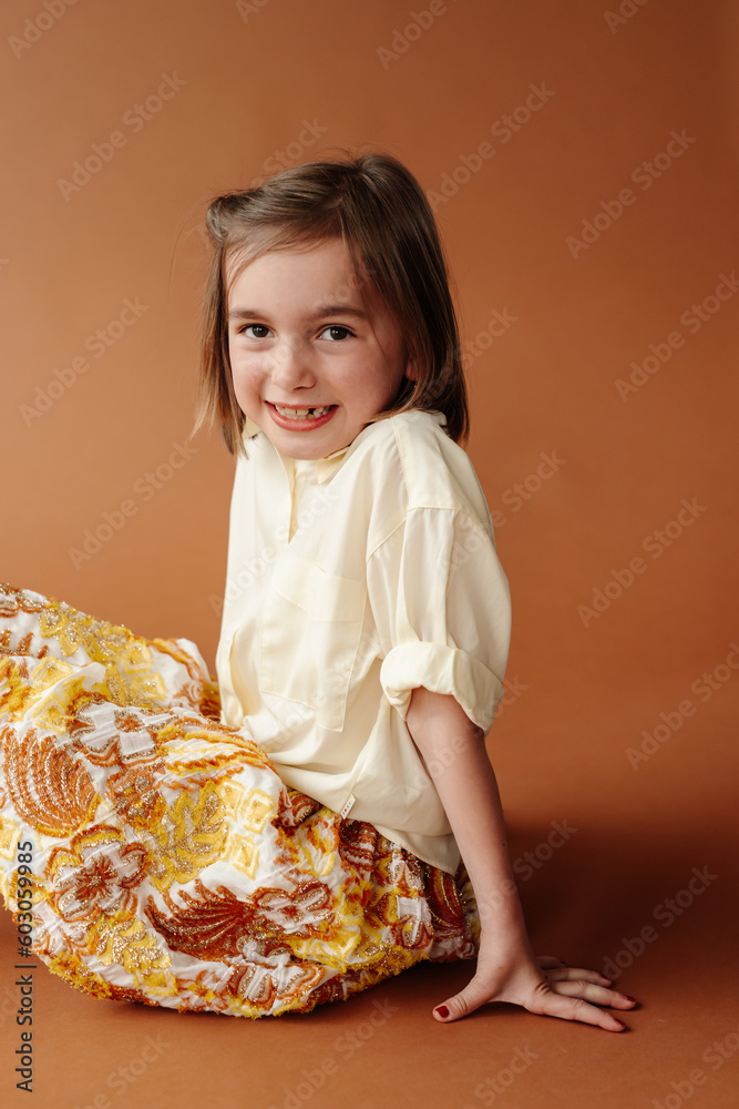 Studio portrait of young girl Studio portrait of young girl