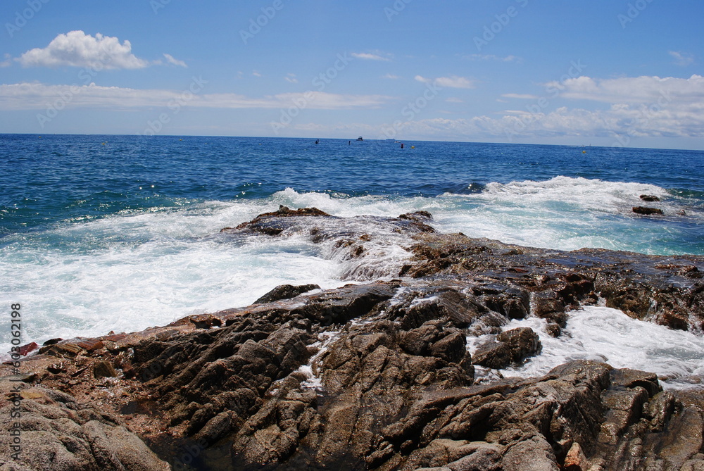 rocky coast of the region sea in Spain rocky coast of the region sea in Spain