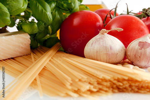 Cooking with fresh italian ingredients