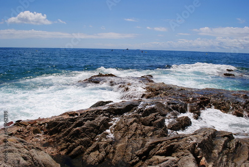 rocky coast of the region sea in Spain © Ielyzaveta