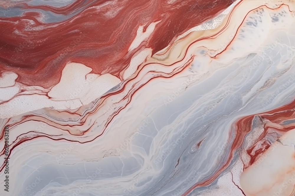 Fototapeta premium red and white watercolor marble texture background