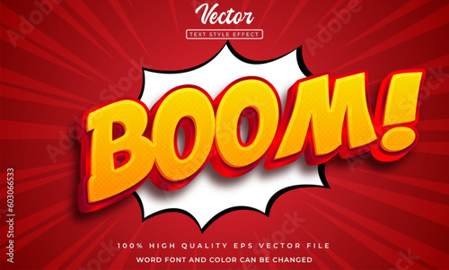 Boom comic 3d editable text effect