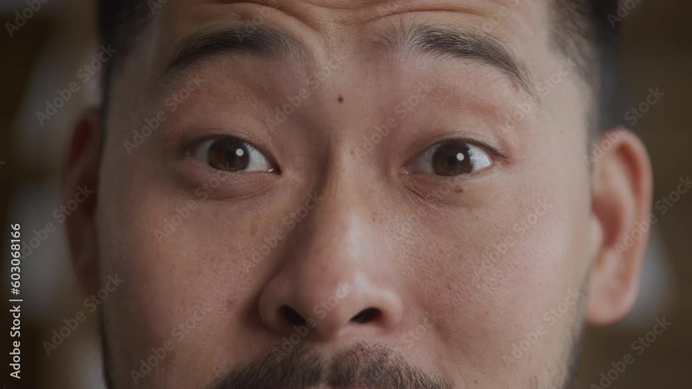 Surprised Eyes Extreme Close Up, Eyebrows raised