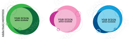 Abstract design background color shapes