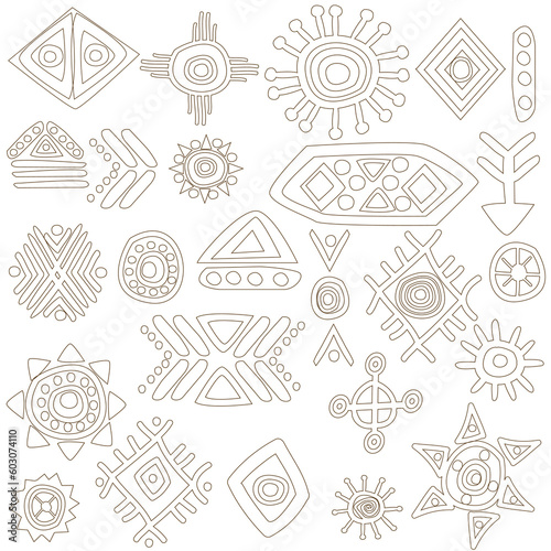 African symbols and motifs collection