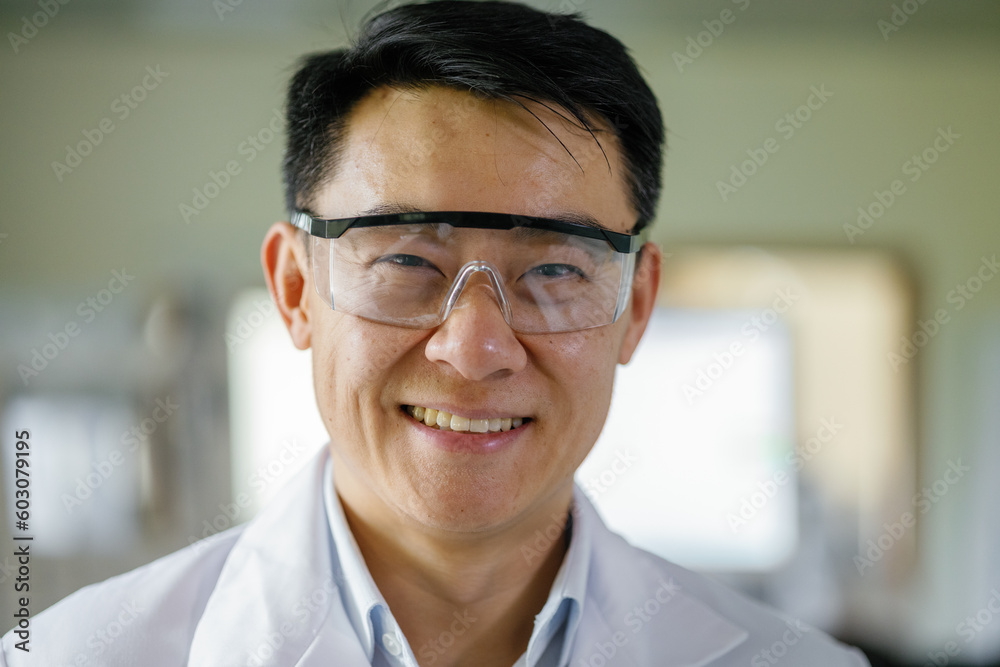 Portrait scientist facial expression smile accessory Portrait scientist facial expression smile accessory