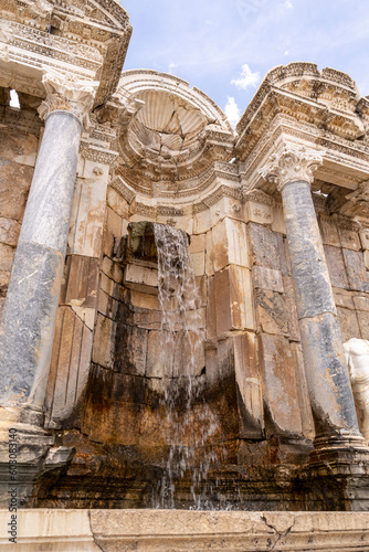 Sagalassos ancient city in Burdur city, Most of the buildings of this city, which was the capital of Pisidia in ancient Greece, have survived, at least partially.