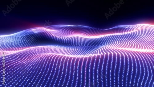 abstract blue background with waves