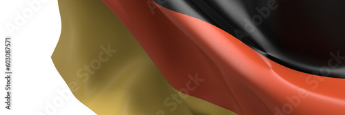 National heritage: The German flag in vibrant colors