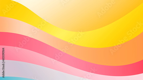colorful rainbow red blue yellow pink abstrakt geometric line template generated ai