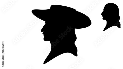 Wild Bill Hickok silhouette photo