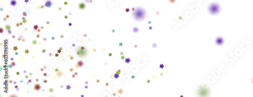 The stars background with sparkle lights confetti falling is a magical sight,