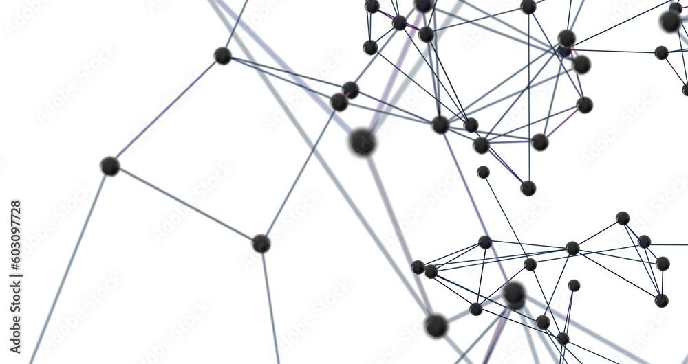 Abstract digital connection dots and lines. Technology background. Network connection structure. Plexus effect. 3d Abstract digital connection dots and lines. Technology background. Network connection structure. Plexus effect. 3d