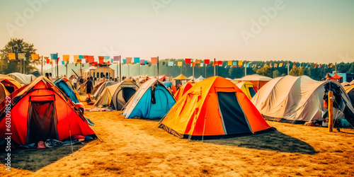 Tents at the festival campsite © v.senkiv
