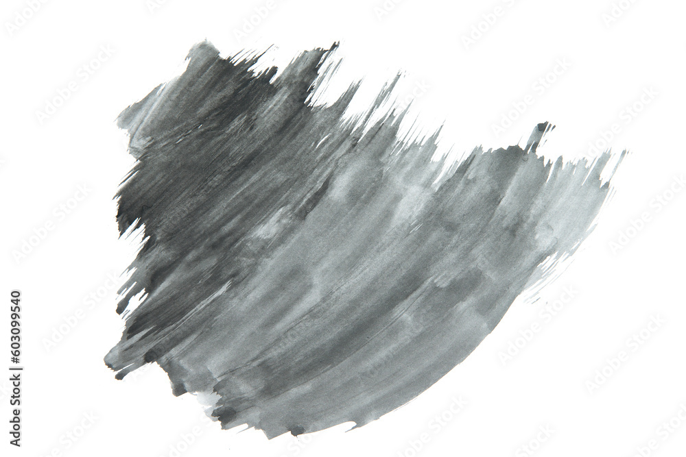 Black Watercolor. Abstract painted ink strokes set on watercolor paper. Black Watercolor. Abstract painted ink strokes set on watercolor paper.