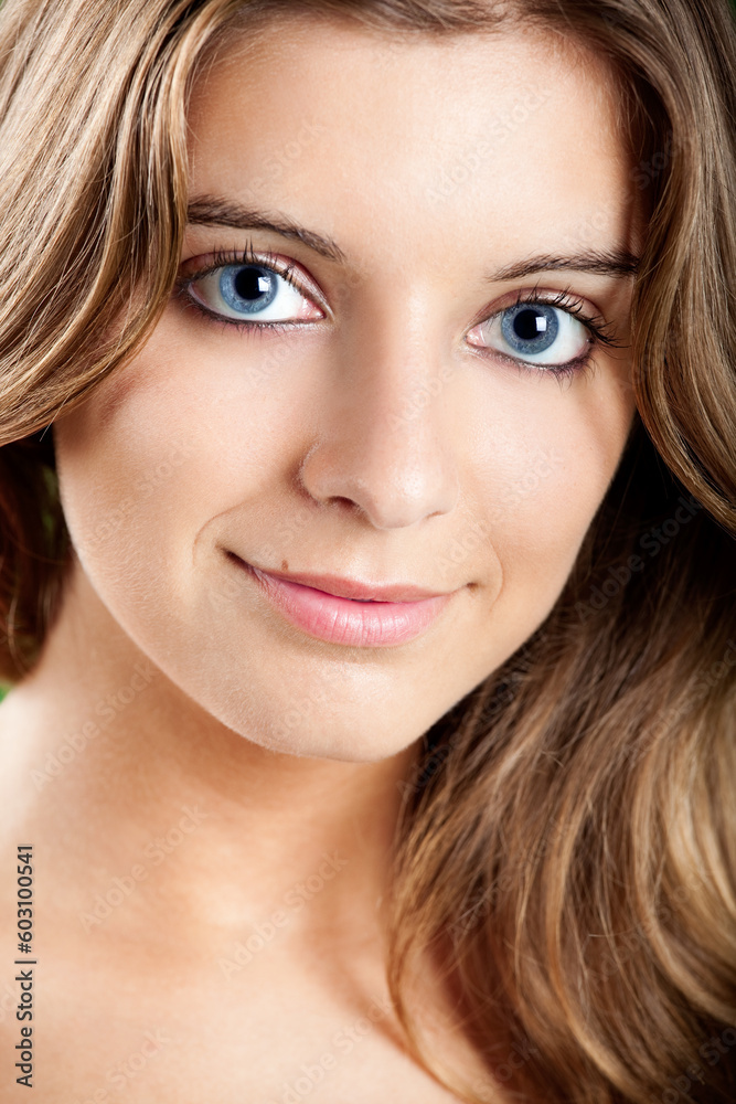 Close-up portrait of a Fresh and Beautiful young woman Close-up portrait of a Fresh and Beautiful young woman