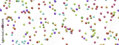 colorful Stars - modern 3d abstract png transparent