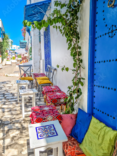 The village of Sidi Bou Said, Carthage, Tunisia