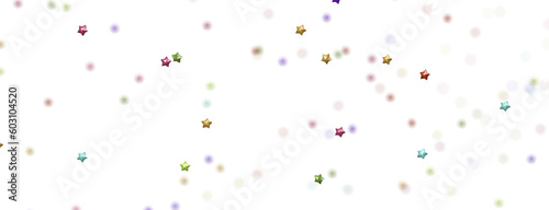 colorful XMAS Stars - A whirlwind of golden snowflakes and stars. New png transparent