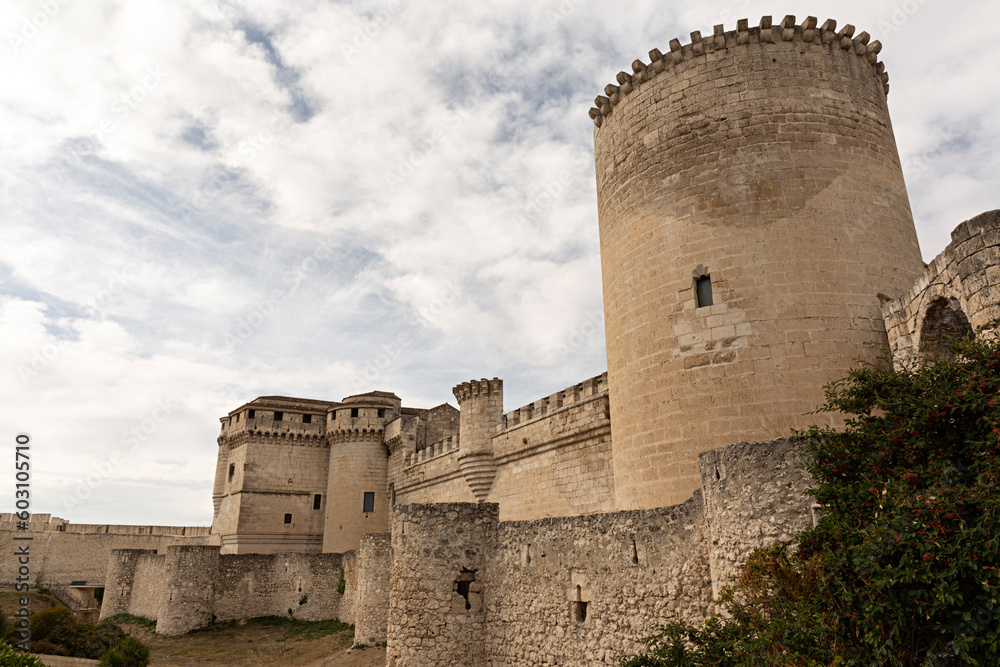Paisaje del castillo de Cuéllar, Segovia.