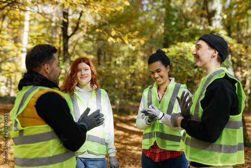 Activist volunteering community smile team environment friend  photo