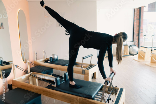 woman in the studio pilates