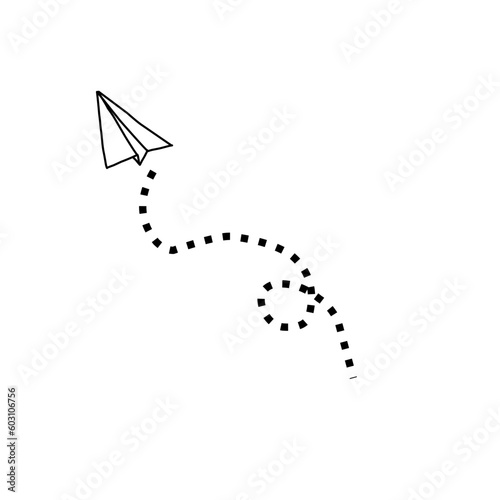 Vector paper airplane
