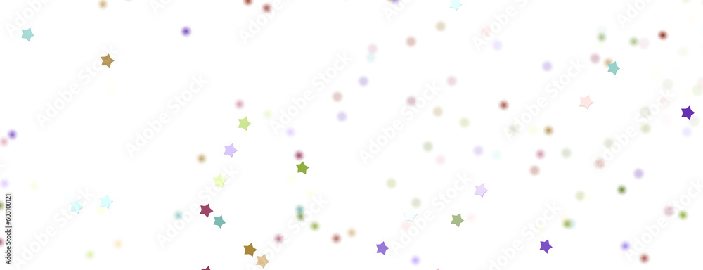 Fototapeta premium XMAS stars. Confetti celebration, Falling colourful abstract decoration for party, birthday celebrate,