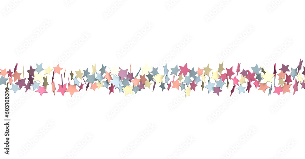 Obraz premium colorful Stars - modern 3d abstract