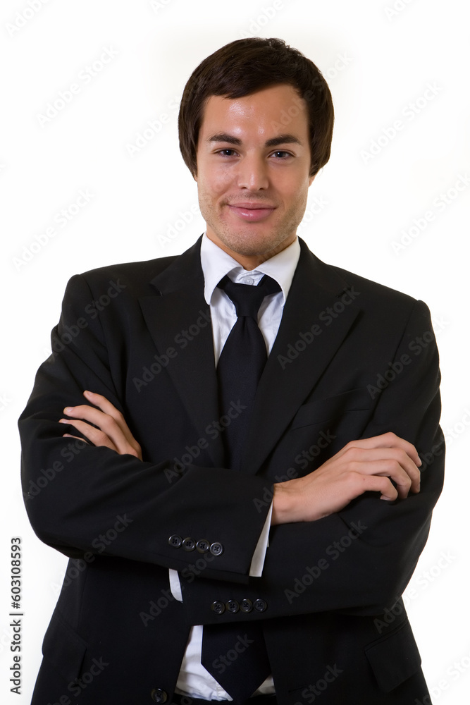 portrait of a confident handsome brunette young business man wearing business suit portrait of a confident handsome brunette young business man wearing business suit