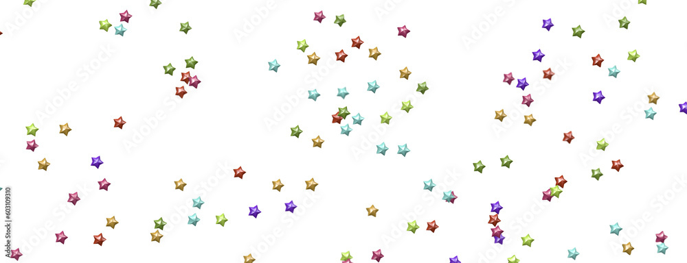 XMAS Stars - Banner with golden decoration. Festive border with falling glitter dust and stars.  png transparent