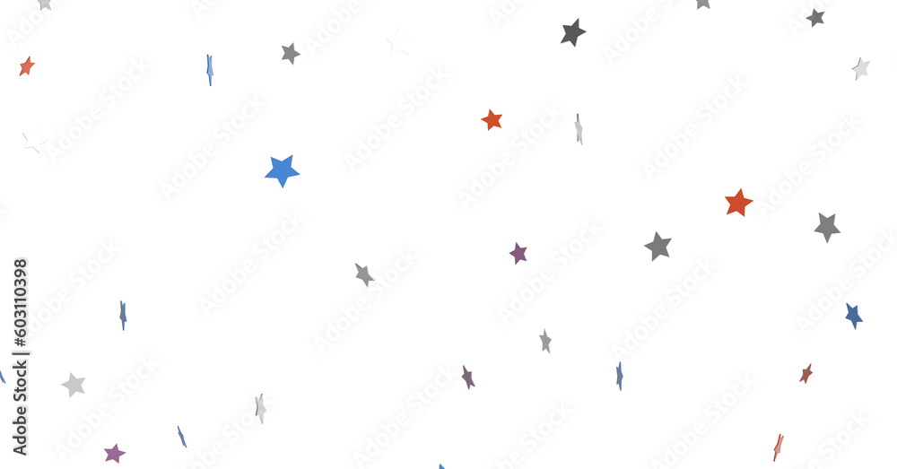 Obraz premium colorful whirlwind of golden snowflakes and stars. New png transparent