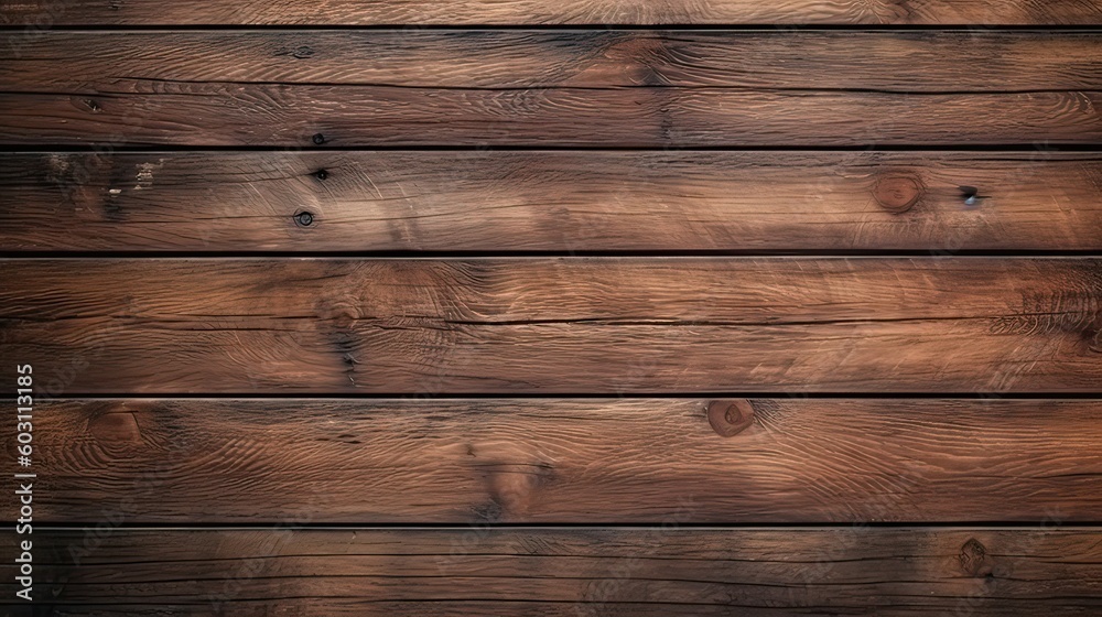Naklejka premium Natural wood texture for background. Generative AI